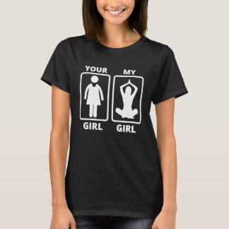 Din flicka Min flicka Yoga Teacher Funny Quote T Shirt
