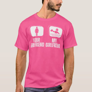 Din flickvän min flickvän Proud Boykompis Wate T Shirt