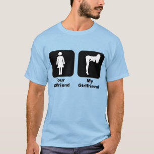 Din flickvän vs min flickvän tee shirt