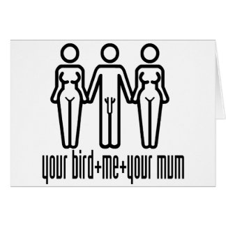 Din föda, jag, din Morsa Hälsningskort