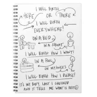 Din födelse din långt spiral anteckningsbok