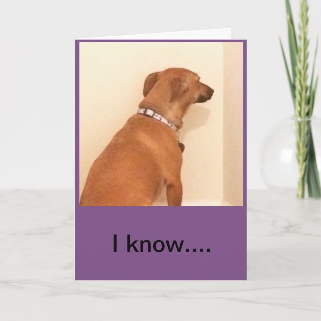 Din födelsedag - jag är ledsen kort (Framsida)