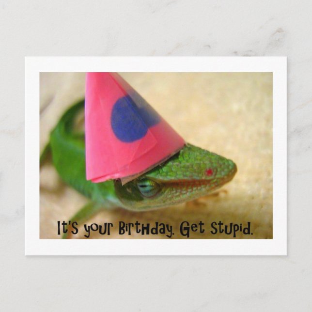 Din födelsedag vykort (Framsida)