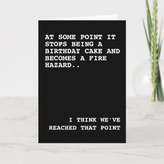 Din födelsedagskaka är en brandkam  kort