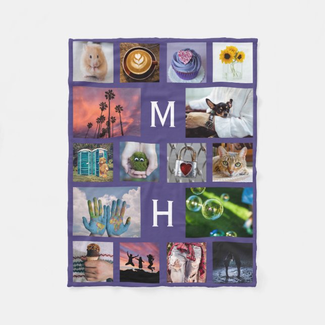 DIN för collagemall för FOTO beställnings- filt (Framsidan)