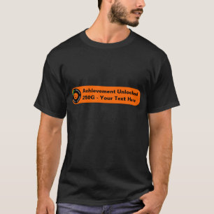 Din för text låsta upp prestation här - t-shirt