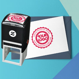 Din Företagets Logotyp Anpassad Självfärgande Stämpel