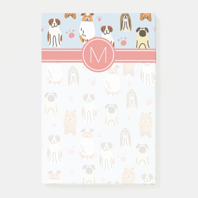 Din första | Doppor och Tass Post-it Block (Framsida)