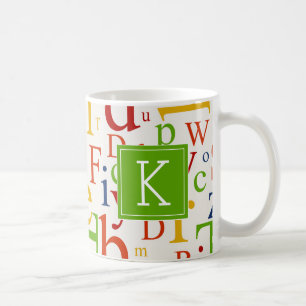 Din första Färgbildande alfabet Kaffemugg