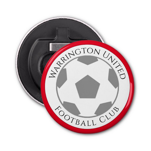 Din fotbollsspelare Klubb Namn Flasköppnare (Framsidan)