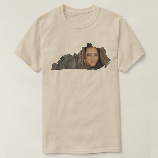 DIN FOTO Delstaten Kentucky Form T-shirt (Design framsida)