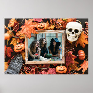 DIN FOTO i en Halloween Ram-anpassningsbar poster