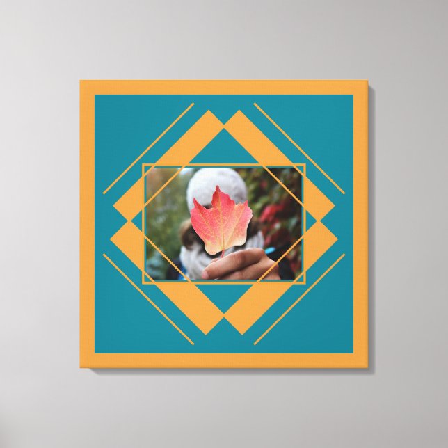DIN FOTO i kanvastrycket Geometric Mönster Canvastryck (Framsida)