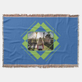 DIN FOTO i Mönster-täckfilt i Geometric Mysfilt