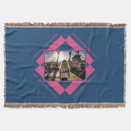 DIN FOTO i Mönster-täckfilt i Geometric Mysfilt