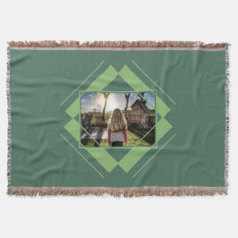 DIN FOTO i Mönster-täckfilt i Geometric Mysfilt