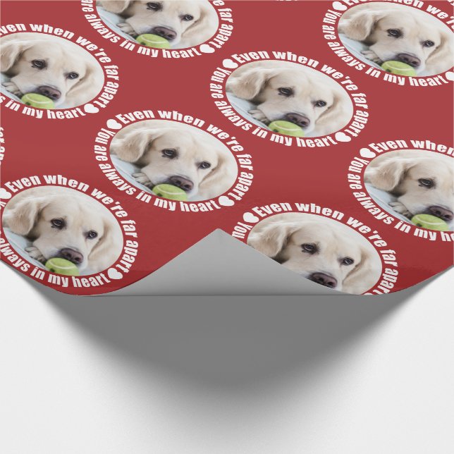 DIN FOTO LÅNGT UPP Kärlek pappert Presentpapper (Hörn)