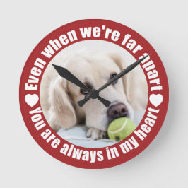 DIN FOTO LÅNGT UTANFÖR Kärlek Rund Klocka