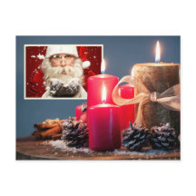 DIN FOTO med ljus anpassningsbar julvykort