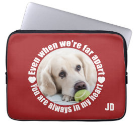 DIN FOTO & Monogram Långt bort från laptop sleeve