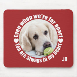 DIN FOTO & Monogram LÅNGT UTANFÖR MASSA Kärlek Musmatta