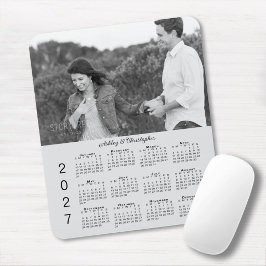 Din foto Namn Personlig Grå 2027 Kalender Musmatta