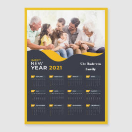 Din foto och namn anpassningsbar 2021-kalender