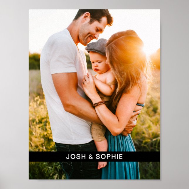 Din foto- och Namn-vägg Poster (Framsidan)