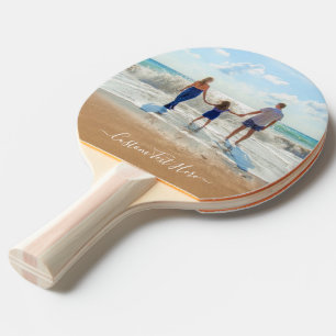Din foto Ping Pong Paddle med Anpassningsbar Text Pingisracket