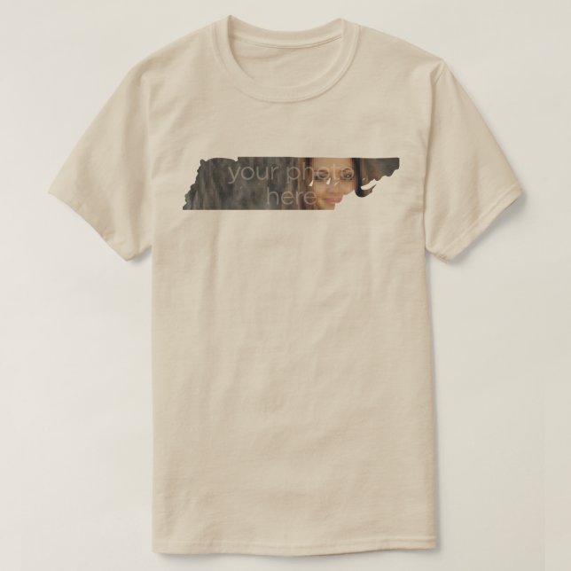 DIN FOTO Tennessee Form T-shirt (Design framsida)