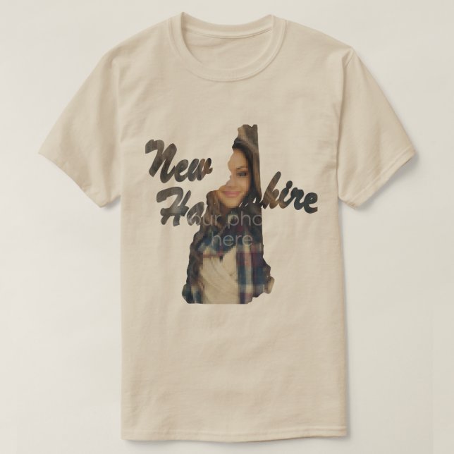 DIN FOTO-TILLSTÅND I New Hampshire Shape T-shirt (Design framsida)
