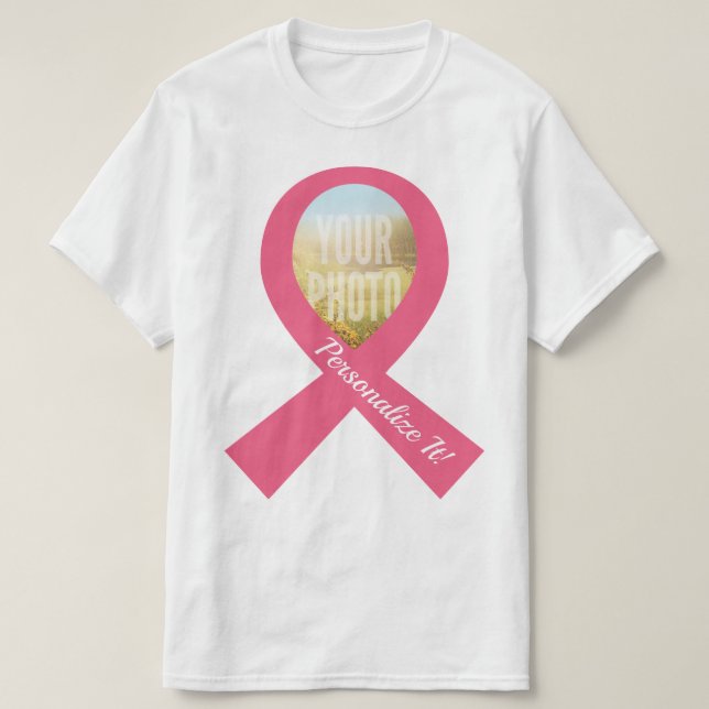 DIN FOTOENKLA BIBLIOTEK FÖR Rosa T Shirt (Design framsida)