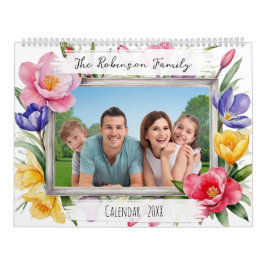 Din fotofärgstarka Blommigt Garden Lovers familj Kalender