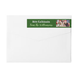 Din fotogröntMele Kalikimaka returadress Etikettband