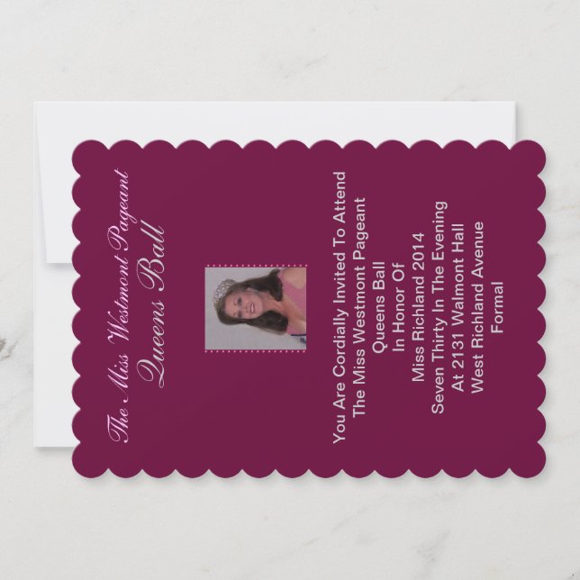 Din fotoinbjudan inbjudningar (Framsida)