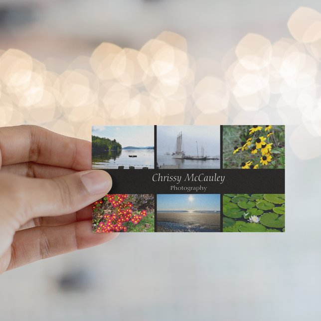 Din fotoinspelning och QR-kod Visitkort (Skapare uppladdad)