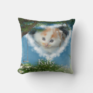 Din fotokatt i Heaven Pet Memorial Pillow Kudde
