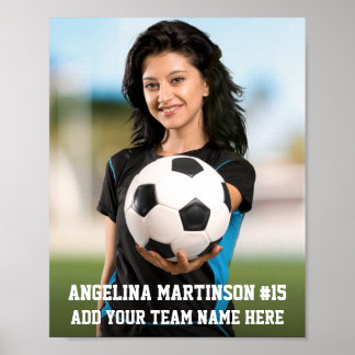Din fotokustomiserade fotbolls- eller din idrottsr poster