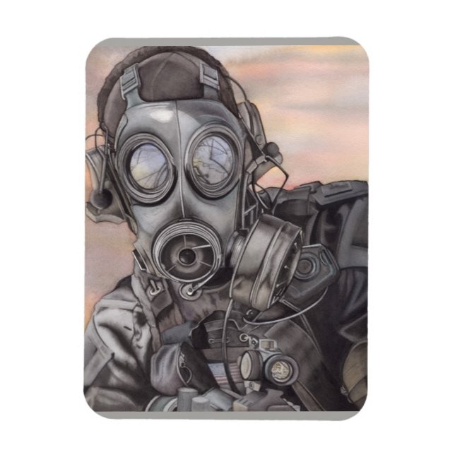 Din FOTOMALL eller Apocalypse Warrior Frig Magnet (Vertikal)