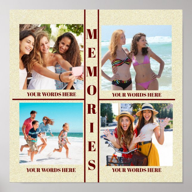 DIN FOTOMEMORIES POSTER LÄTT ATT FYLLA (Framsidan)