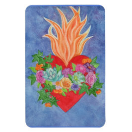 DIN FOTOMMALL ELLER BÄRANDE Hjärt- och blomstermas Magnet