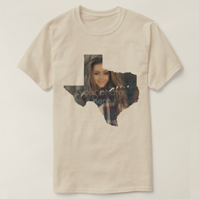 DIN FOTOSTAT I Texas Shape T-shirt (Design framsida)