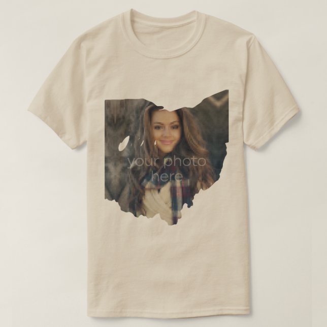 DIN FOTOTILLSTÅND FÖR Ohio Shape T-shirt (Design framsida)