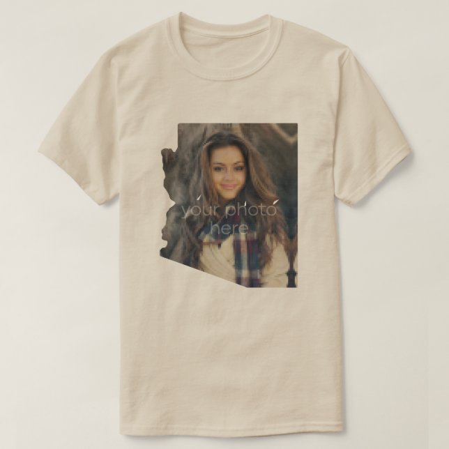 DIN FOTOTILLSTÅND I Arizona Shape T-shirt (Design framsida)