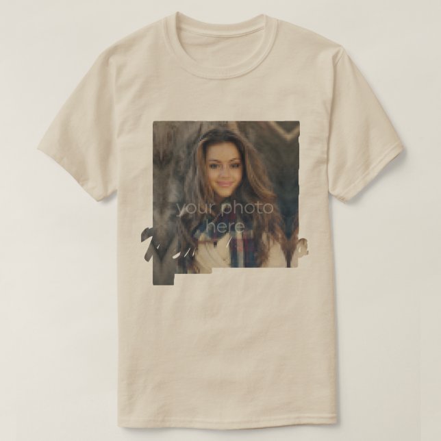 DIN FOTOTILLSTÅND I New mexico Shape T-shirt (Design framsida)