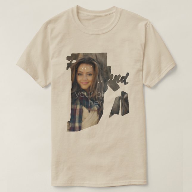 DIN FOTOTILLSTÅND I Rhode island Shape T-shirt (Design framsida)