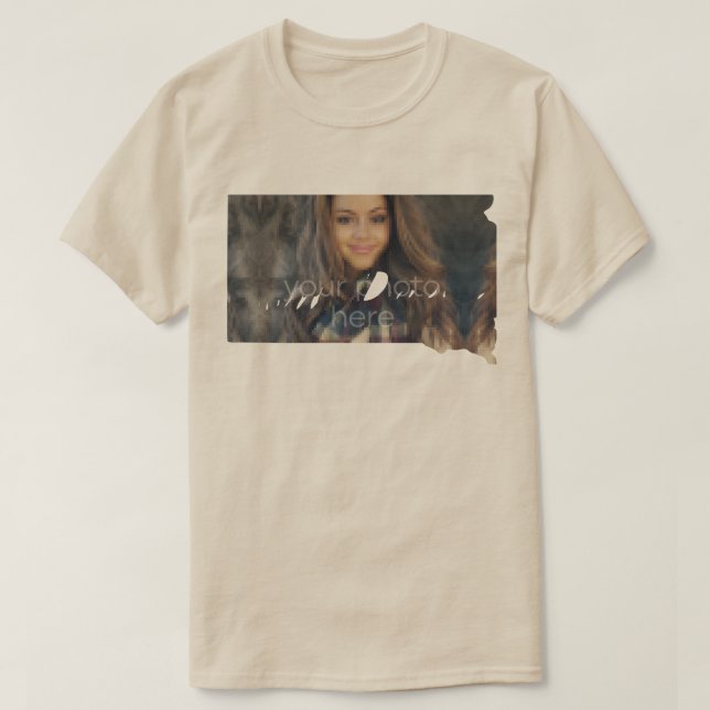 DIN FOTOTILLSTÅND I South Dakota Shape T-shirt (Design framsida)