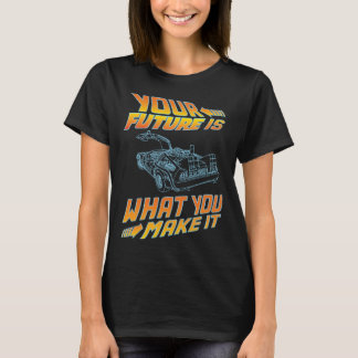 Din framtid är vad du gör den Retro Vintage Bil T Shirt