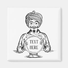 Din framtida "Anpassa text" Magnet