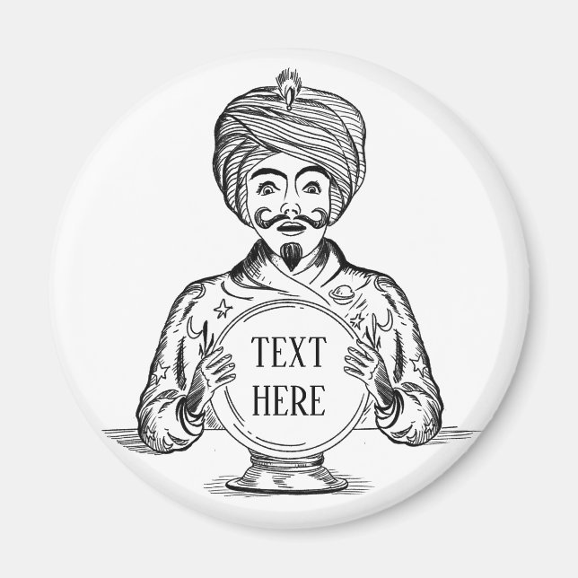 Din framtida "Anpassa text"  Magnet (Framsidan)